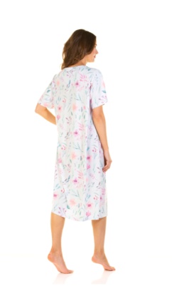 La Marquise Watercolors Cotton Rich Short Sleeve Nightdress